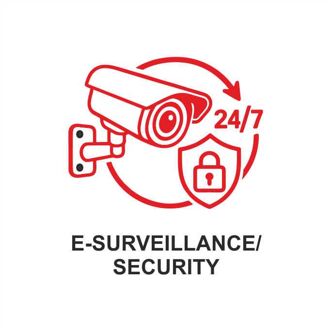 24/7 e-surveillance and security